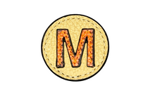 Load image into Gallery viewer, &quot;M&quot; letter leather pin